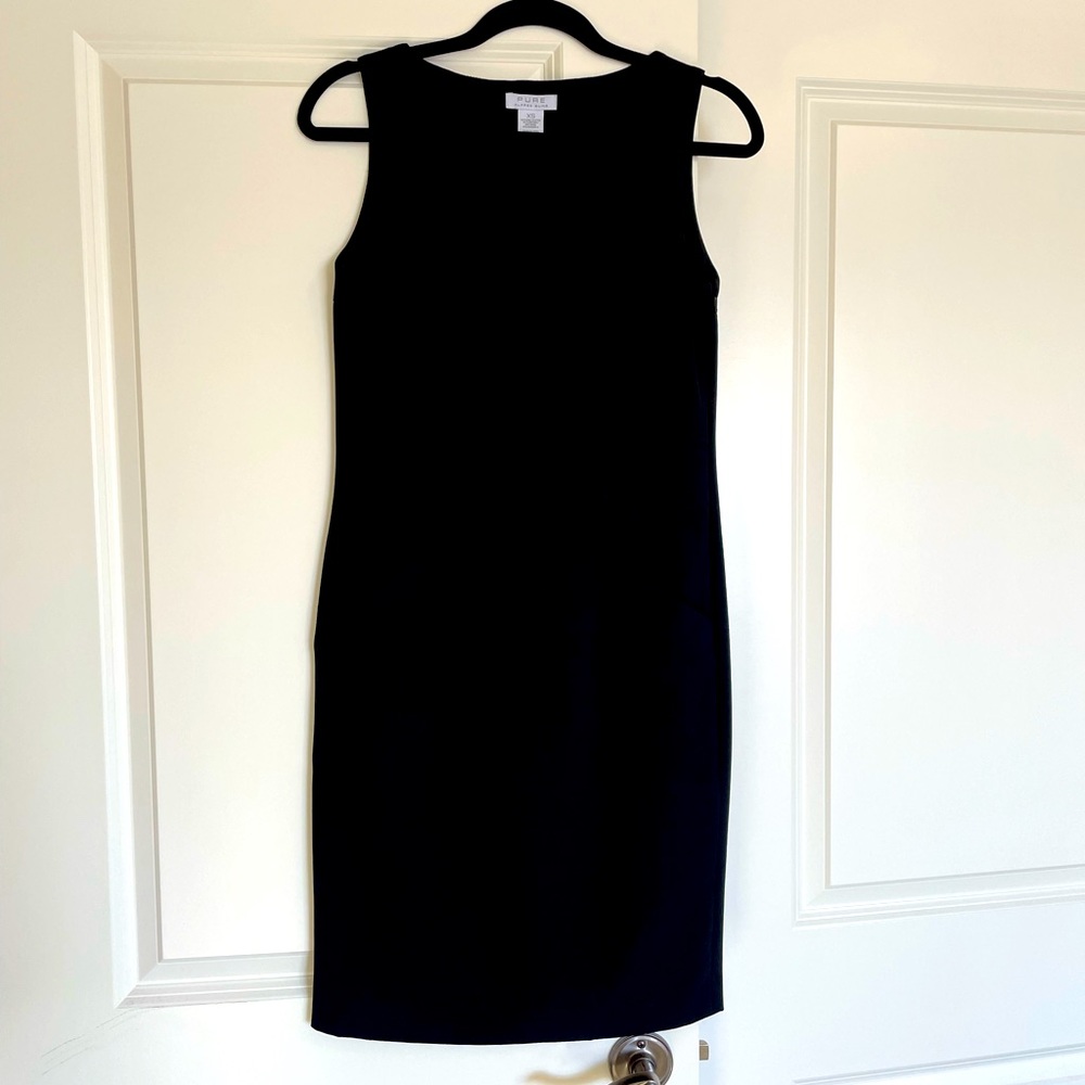 PURE ALFRED SUNG sleeveless black dress